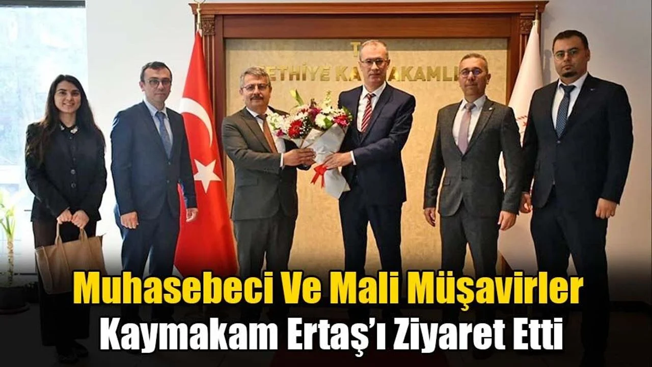 Muhasebeci Ve Mali Müşavirler Kaymakam Ertaş’ı Ziyaret Etti