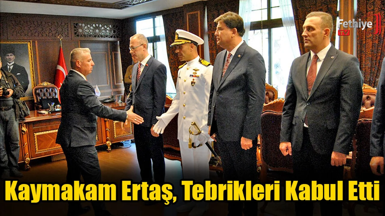 Kaymakam Ertaş, Tebrikleri Kabul Etti