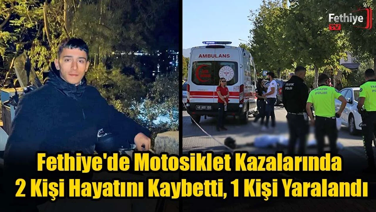 Motosiklet Kazalarında 2 Ölü, 1 Yaralı