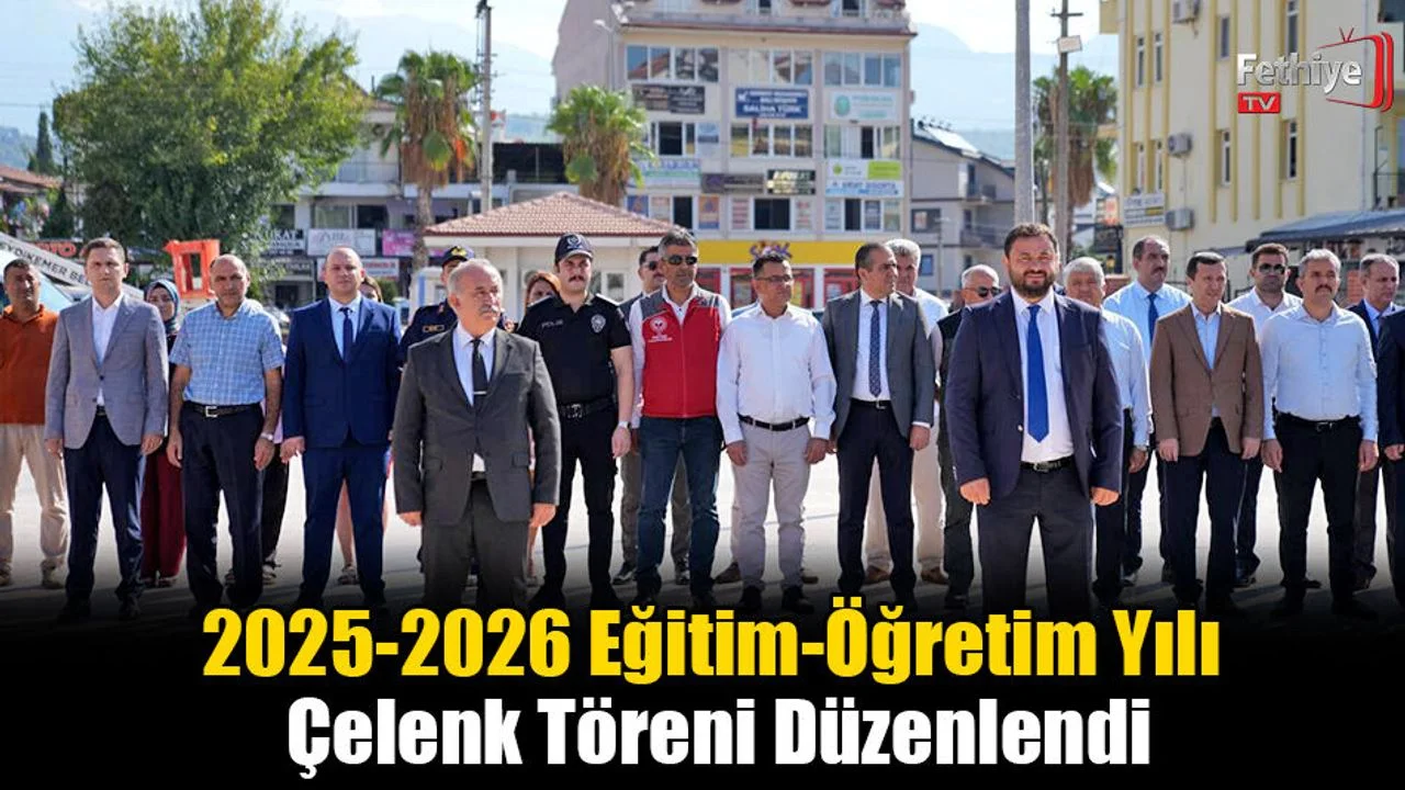 Seydikemer'de 2025-2026 Eğitim-Öğretim Yılı Çelenk Töreni Düzenlendi