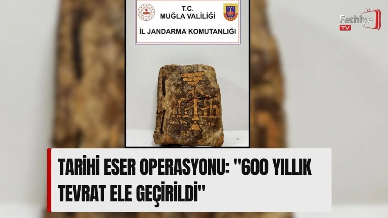 Tarihi Eser Operasyonu: "600 Yıllık Tevrat Ele Geçirildi"