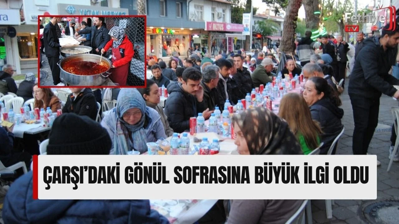 Çarşı’daki Gönül Sofrasına Büyük İlgi Oldu