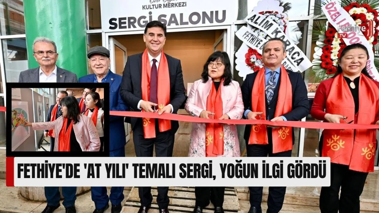 Fethiye'de 'At Yılı' Temalı Sergi, Yoğun İlgi Gördü