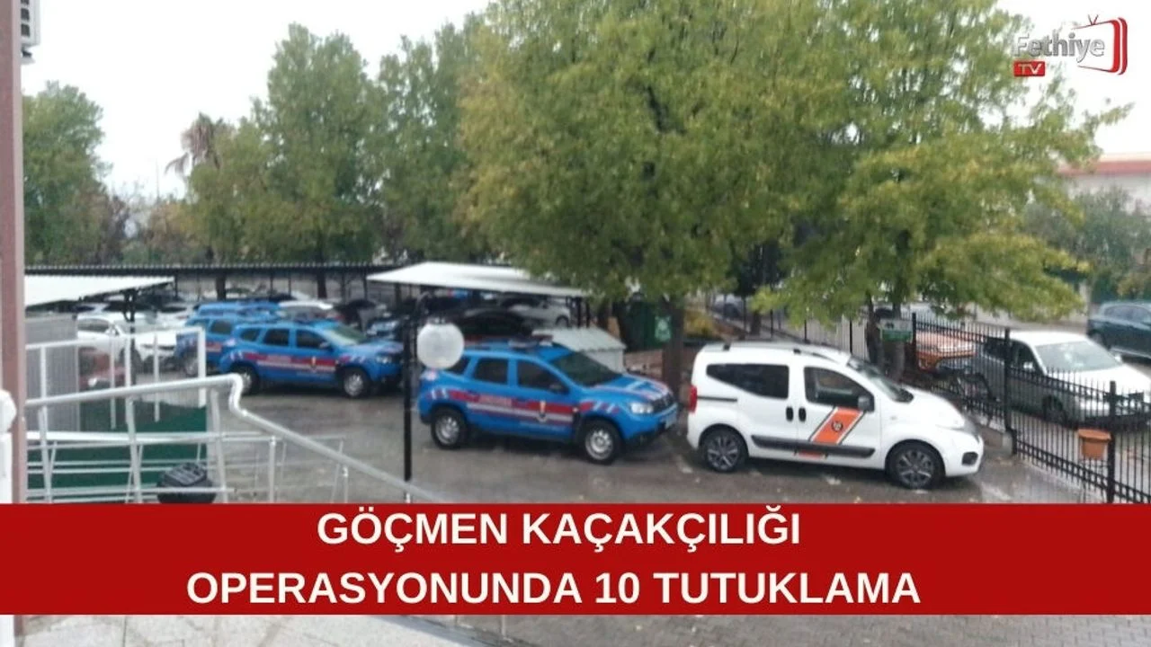 Göçmen Kaçakçılığı Operasyonunda 10 Tutuklama