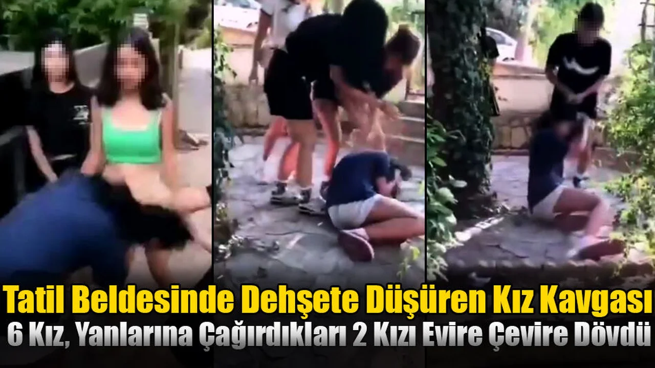 Tatil Beldesinde Dehşete Düşüren Kız Kavgası