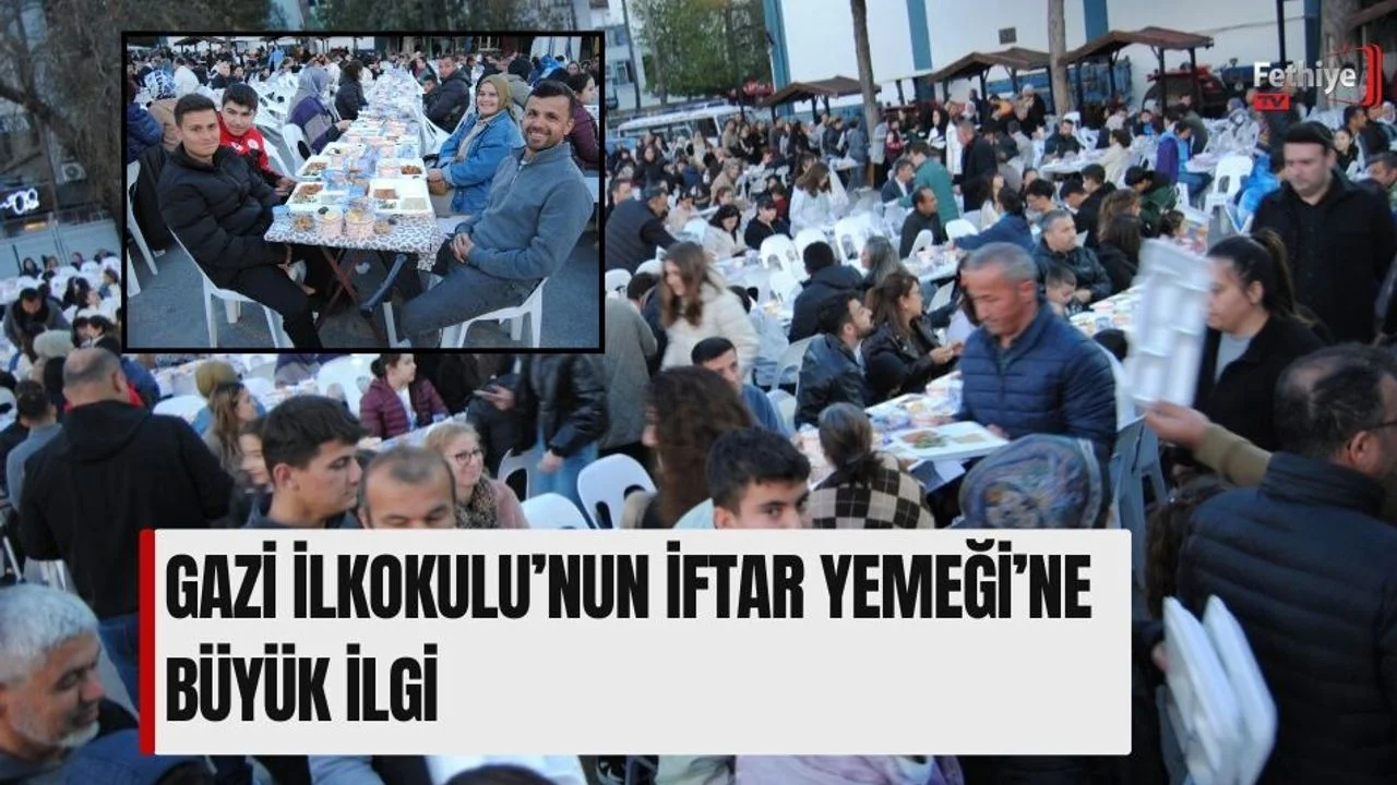 Gazi İlkokulu’nun İftar Yemeği’ne Büyük İlgi