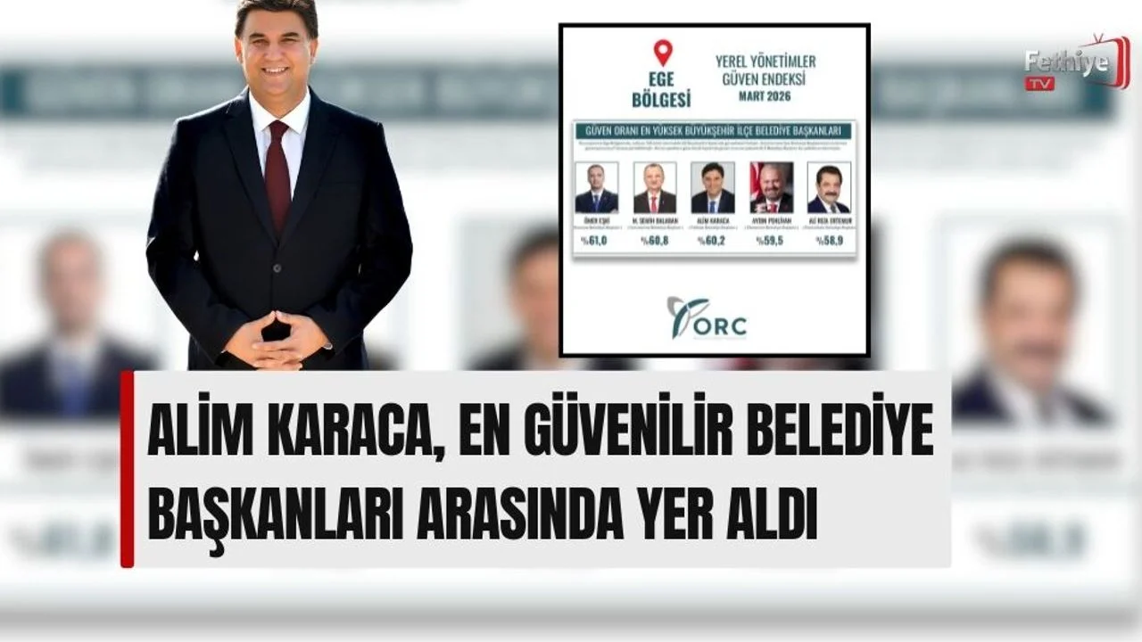 Alim Karaca, En Güvenilir Belediye Başkanları Arasında Yer Aldı