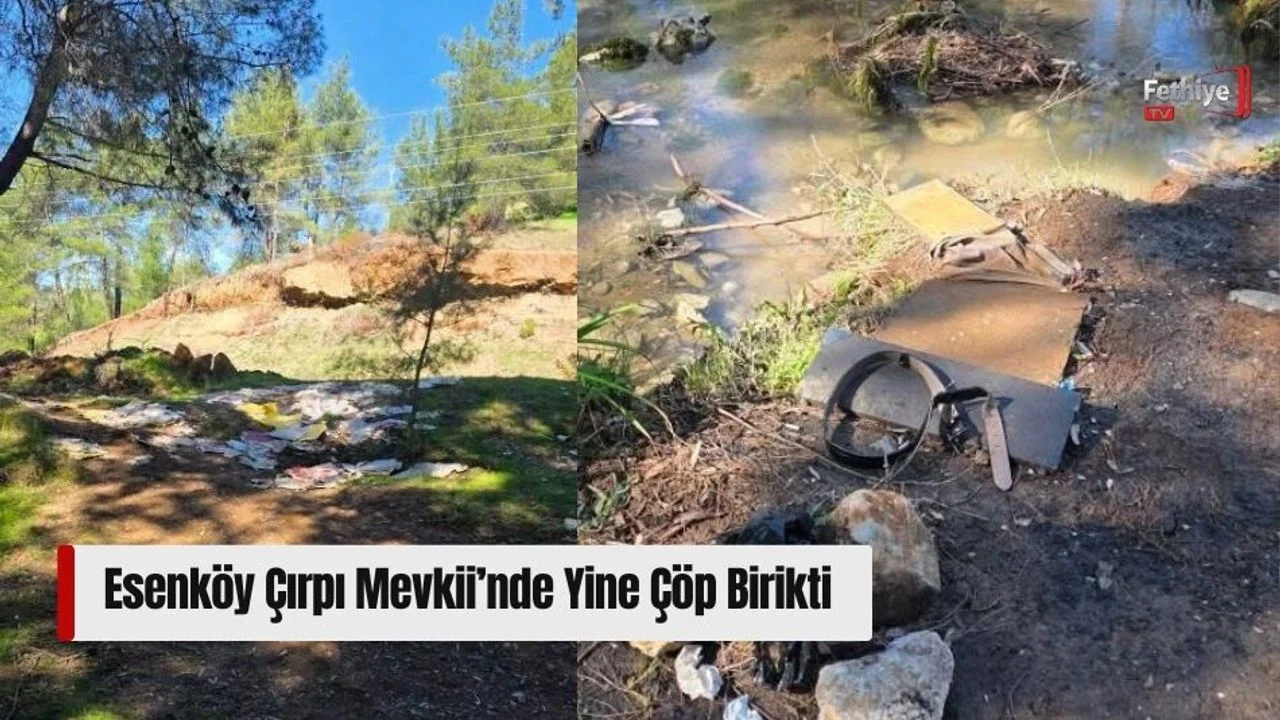Esenköy Çırpı Mevkii’nde Yine Çöp Birikti