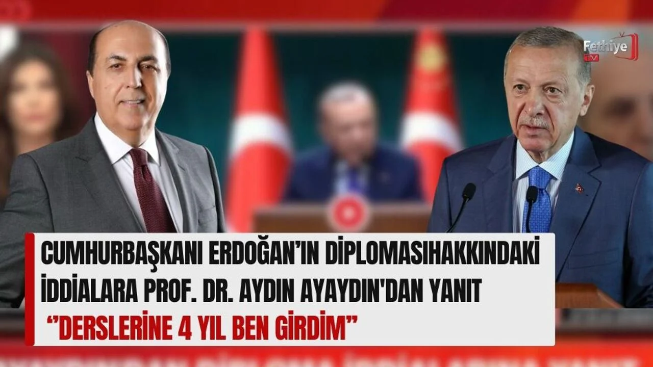 Cumhurbaşkanı Erdoğan’ın Diploması Hakkındaki İddialara Prof. Dr. Aydın Ayaydın'dan Yanıt ‘’Derslerine 4 Yıl Ben Girdim’