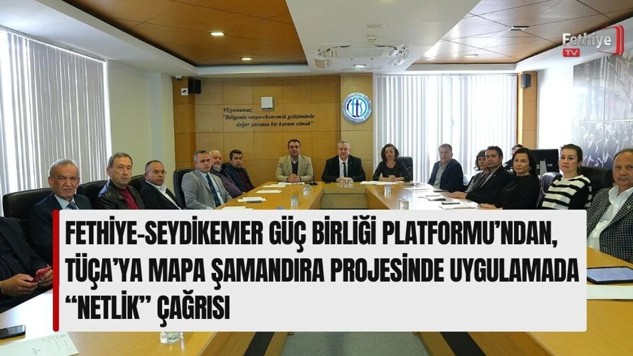 Fethiye-Seydikemer Güç Birliği Platformu’ndan, TÜÇA’ya Mapa Şamandıra Projesinde Uygulamada “Netlik” Çağrısı