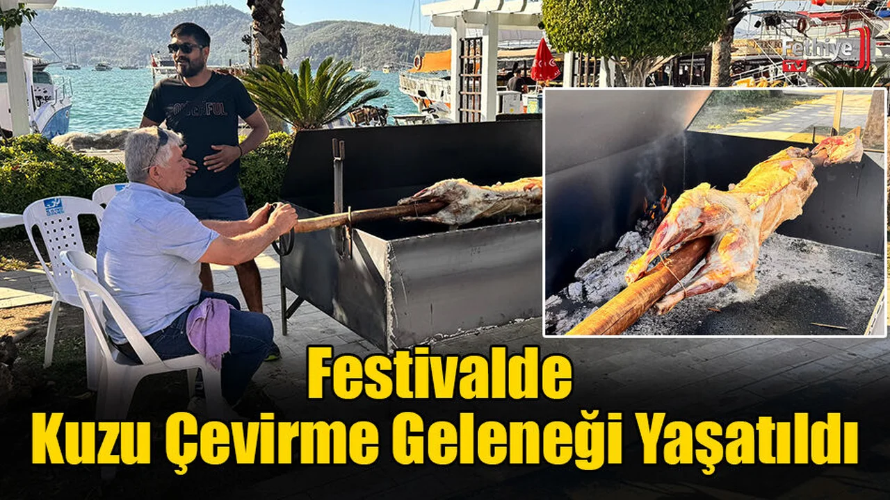 Festivalde Kuzu Çevirme Geleneği Yaşatıldı