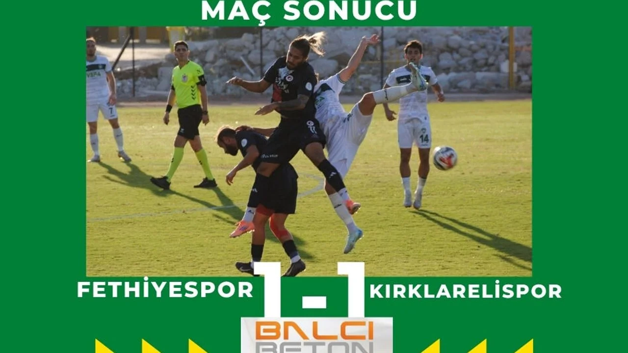 Fethiyespor 1 Puana Razı Oldu