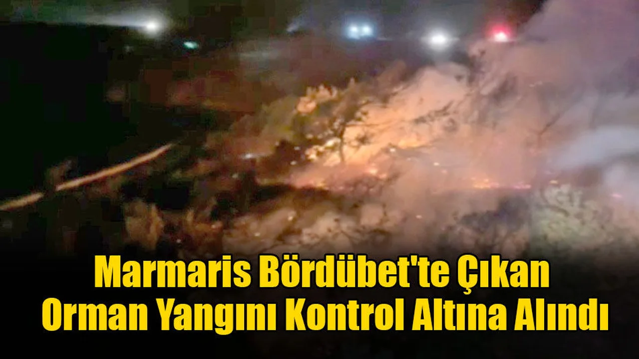 Marmaris'te Çıkan Orman Yangını Kontrol Altına Alındı