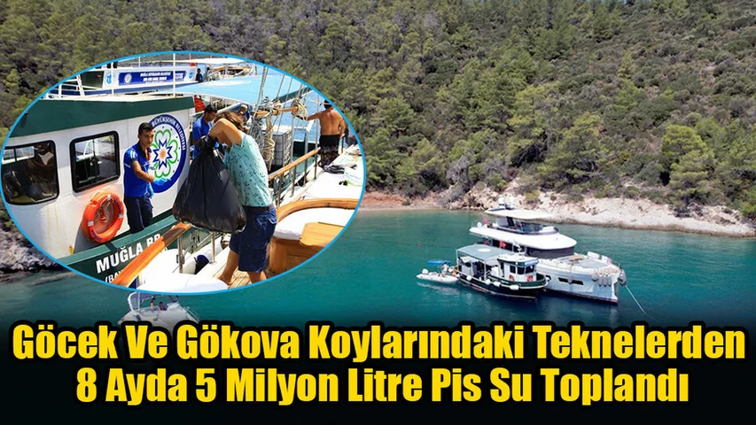 Göcek Ve Gökova Koylarındaki Teknelerden 8 Ayda 5 Milyon Litre Pis Su Toplandı