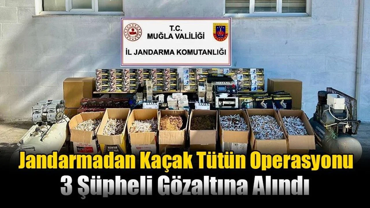 Jandarmadan Kaçak Tütün Operasyonu