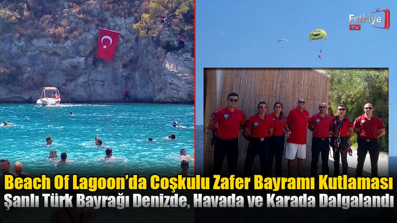 Beach Of Lagoon’da Coşkulu Zafer Bayramı Kutlaması