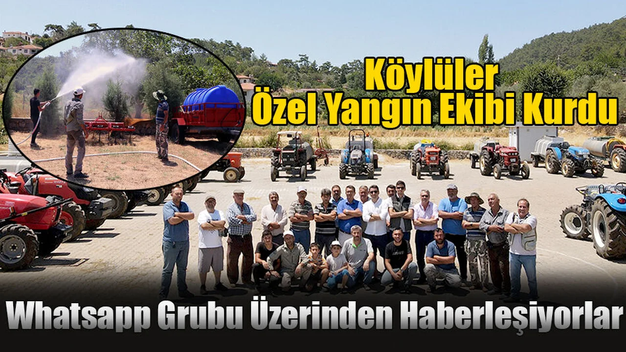 Köylüler Özel Yangın Ekibi Kurdu