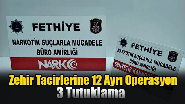 Zehir Tacirlerine 12 Ayrı Operasyon: 3 Tutuklama