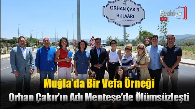 Başkan Aras; 'Orhan Çakır Bulvarı Bir Vefa Örneği'