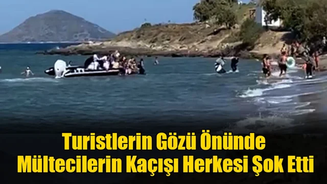 Turistlerin Gözü Önünde Mültecilerin Kaçışı Herkesi Şok Etti