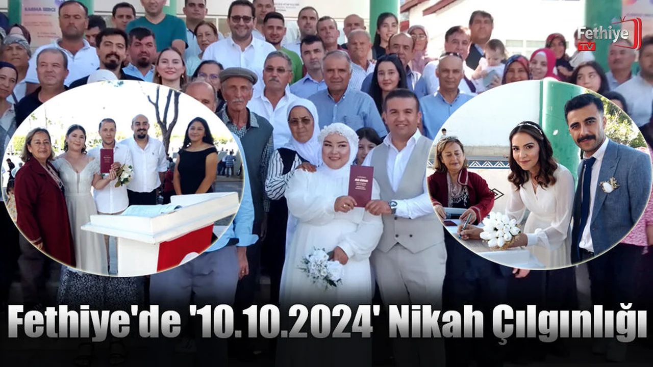 Fethiye'de '10.10.2024' Nikah Çılgınlığı