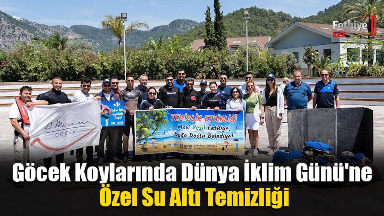 Göcek Koylarında Dünya İklim Günü'ne Özel Su Altı Temizliği