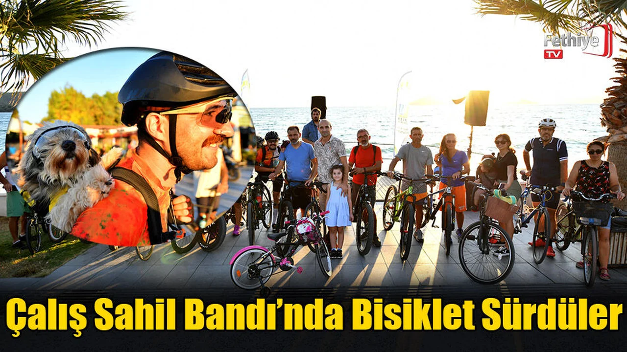 Çalış Sahil Bandı’nda Bisiklet Sürdüler