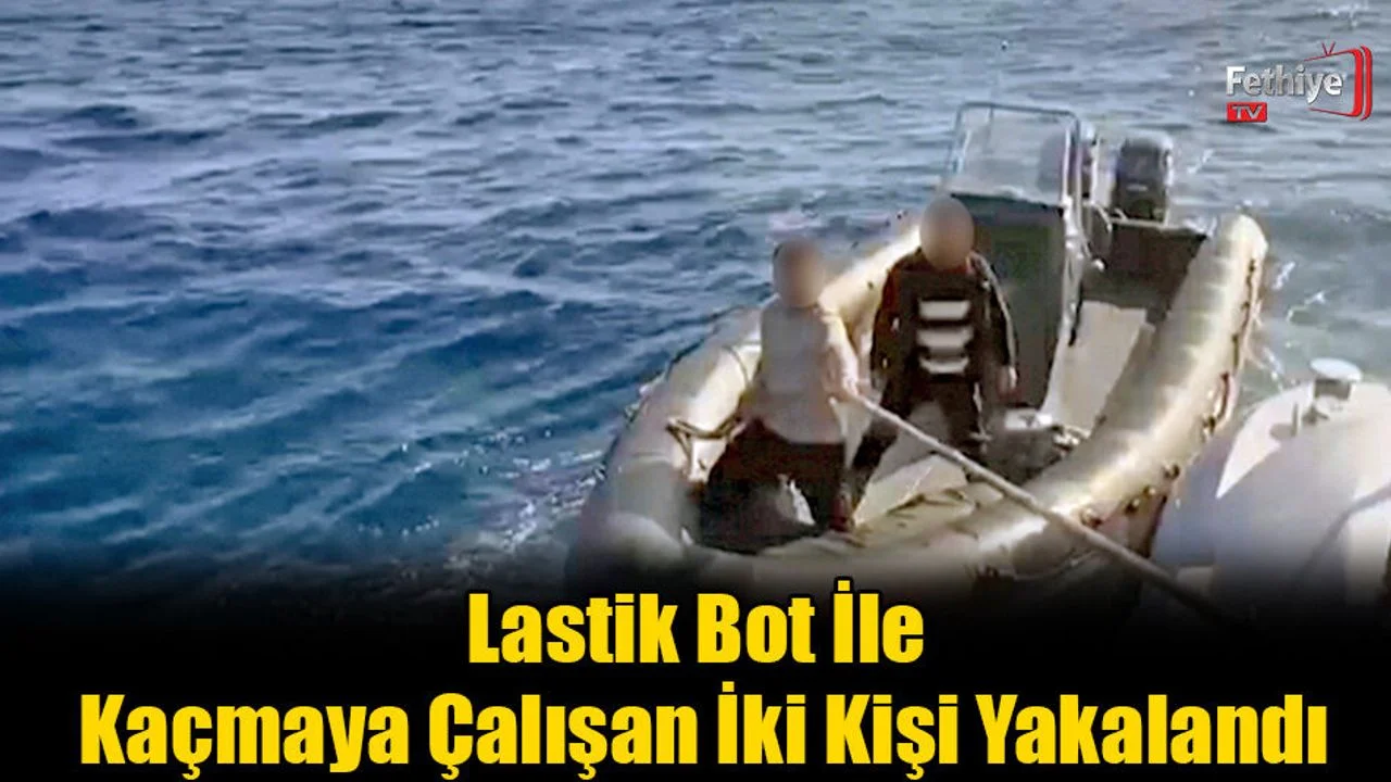 Lastik Bot İle Kaçmaya Çalışan İki Kişi Yakalandı