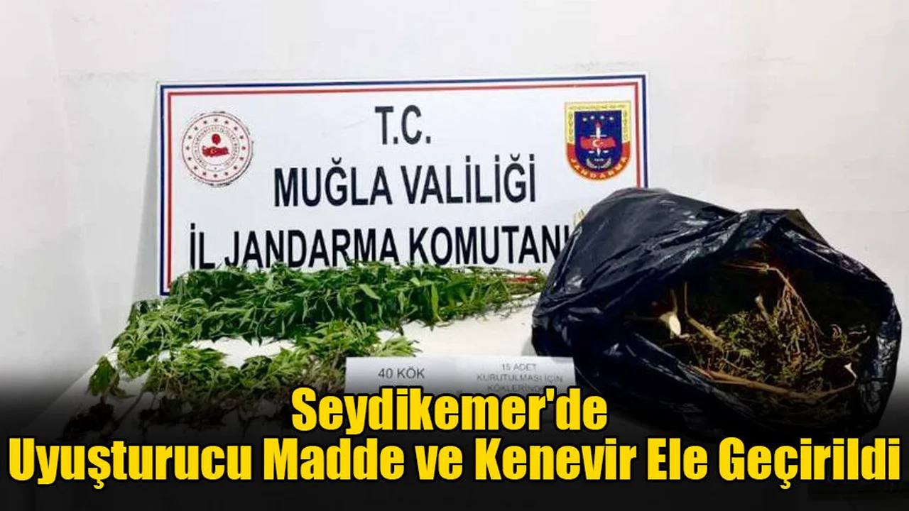 Seydikemer'de Uyuşturucu Madde ve Kenevir Ele Geçirildi