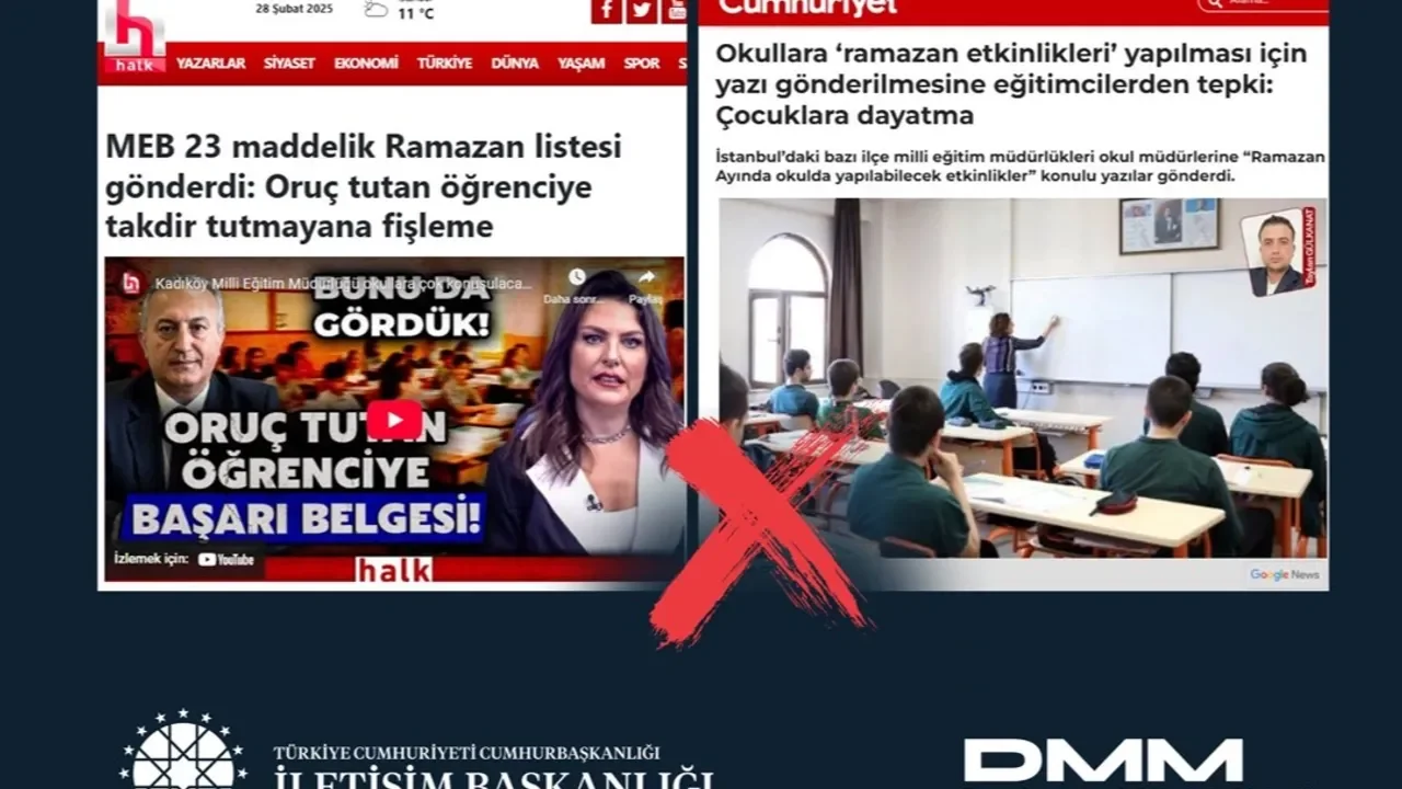 'Oruç tutmayan öğrenciler fişleniyor' haberleri manipülatif