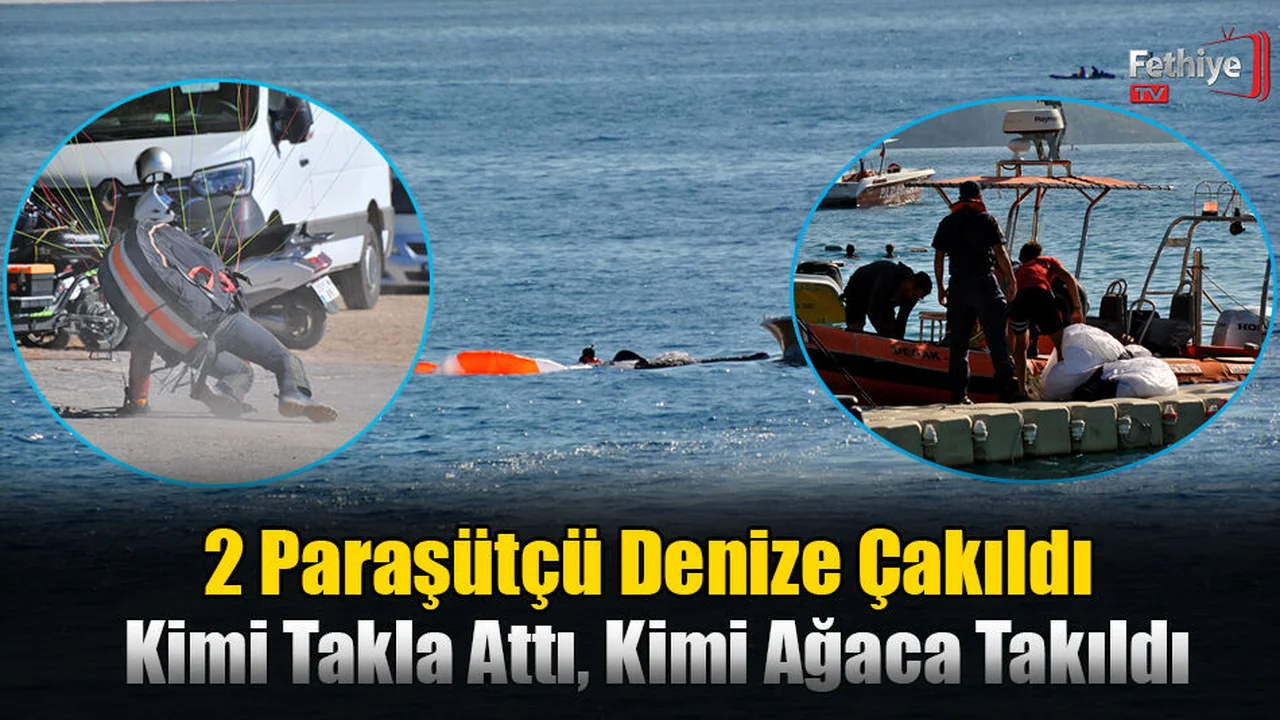 İranlı Ve Avusturyalı Paraşütçüler Denize Düştüler