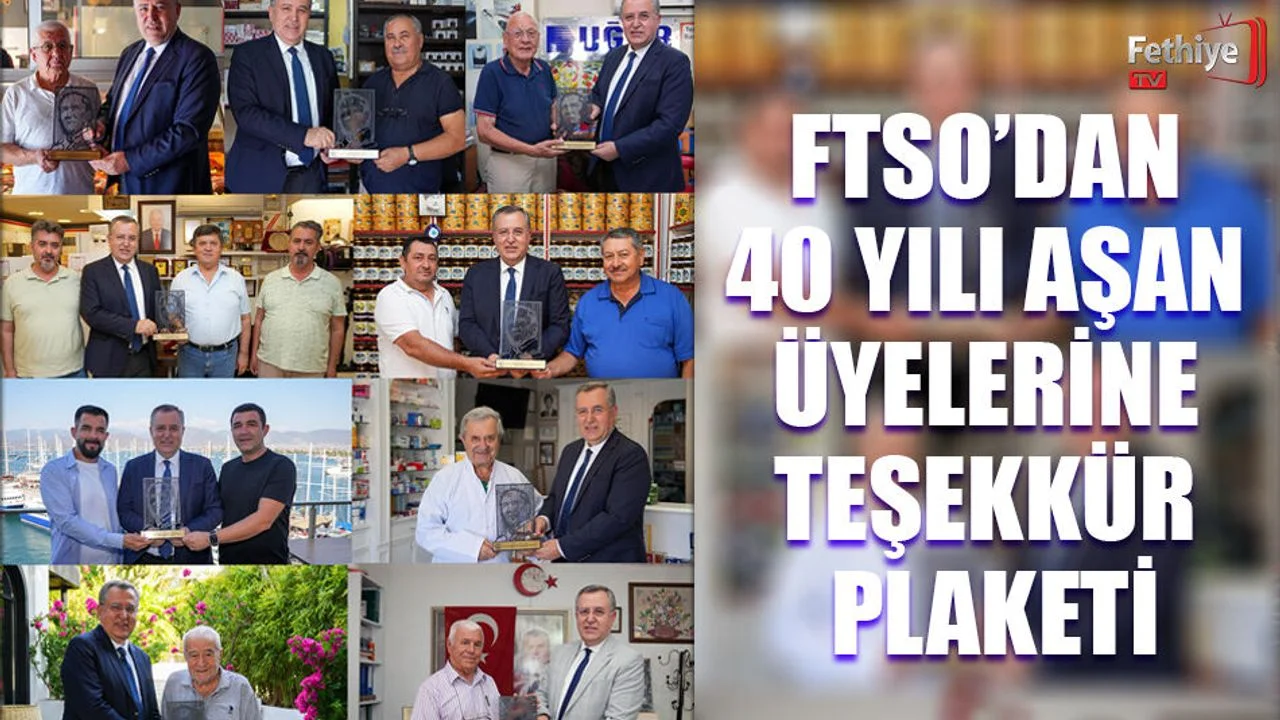 FTSO’dan 40 Yılı Aşan Üyelerine Teşekkür Plaketi