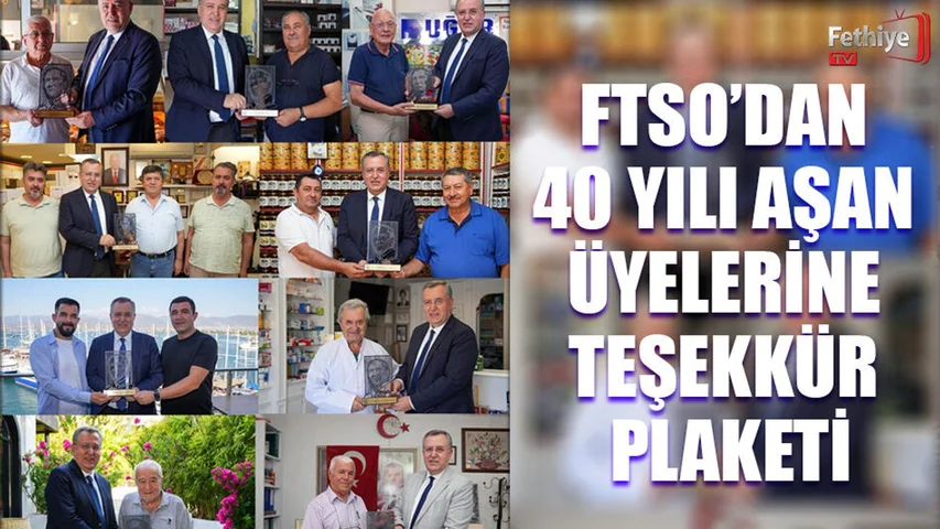 FTSO’dan 40 Yılı Aşan Üyelerine Teşekkür Plaketi