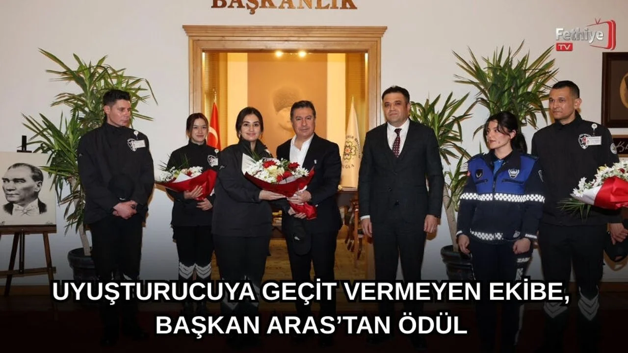 Uyuşturucuya Geçit Vermeyen Ekibe, Başkan Aras’tan Ödül