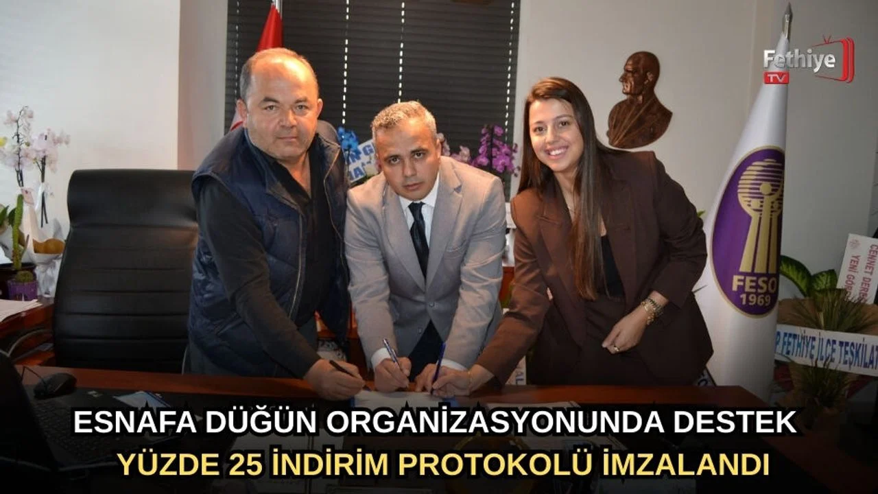 Esnafa Düğün Organizasyonunda Destek: Yüzde 25 İndirim Protokolü İmzalandı