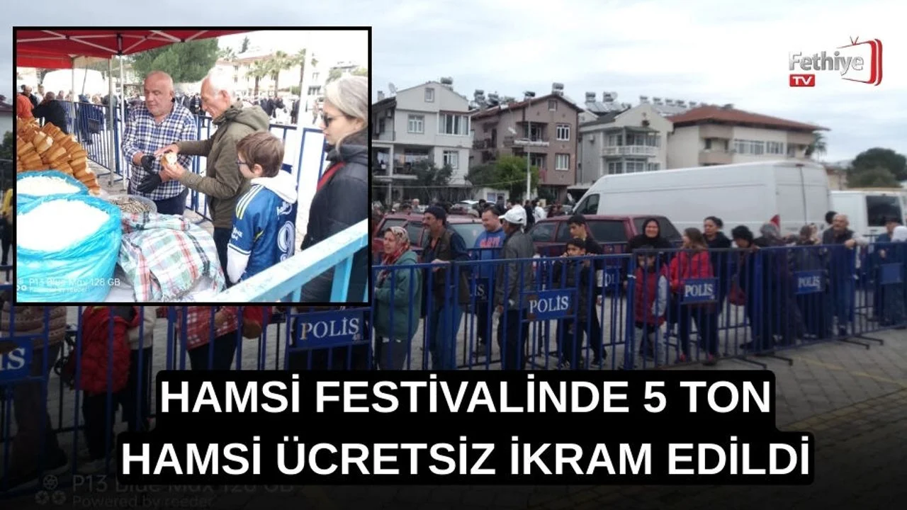 Hamsi Festivalinde 5 Ton Hamsi Ücretsiz İkram Edildi