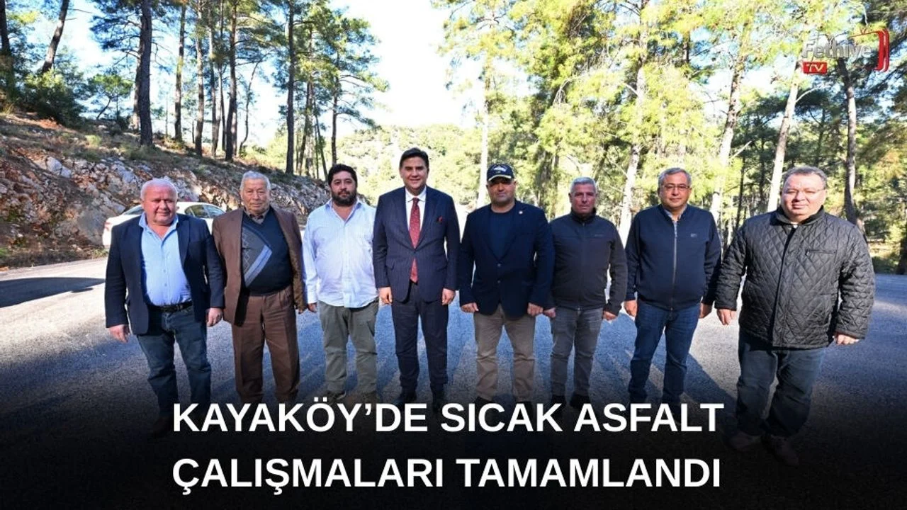 Kayaköy’de Sıcak Asfalt Çalışmaları Tamamlandı
