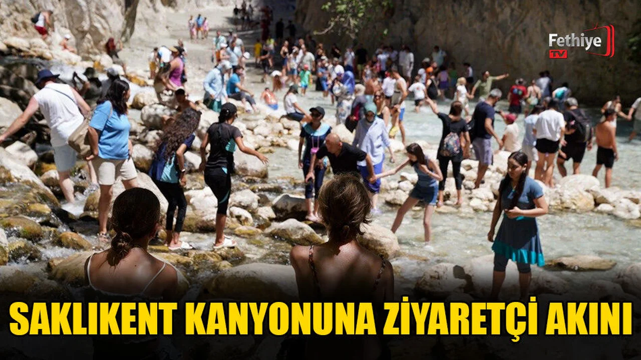 Saklıkent Kanyonuna Ziyaretçi Akını