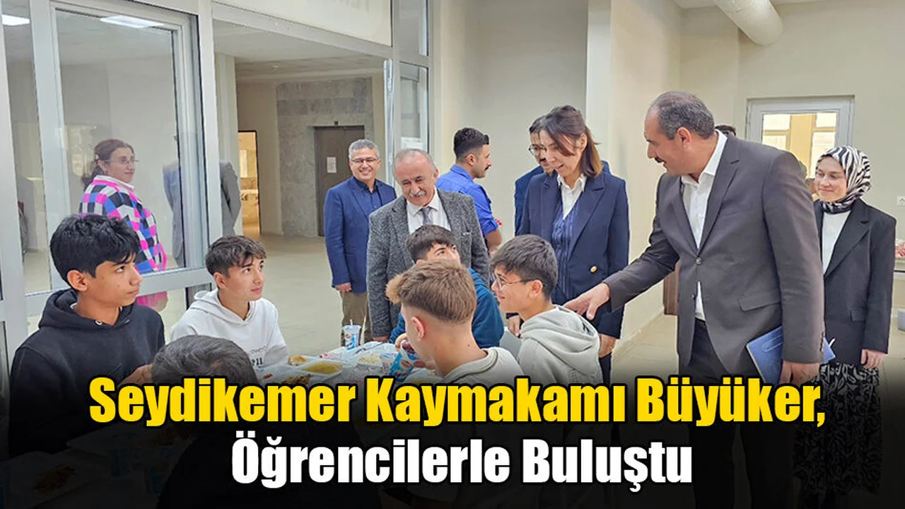 Seydikemer Kaymakamı Büyüker, Öğrencilerle Buluştu