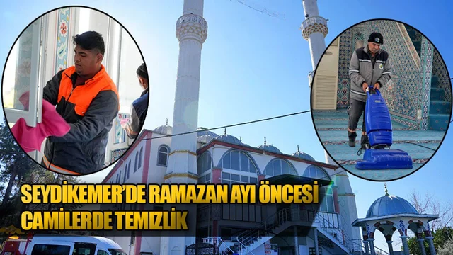 Seydikemer’de Ramazan Ayı Öncesi Camilerde Temizlik
