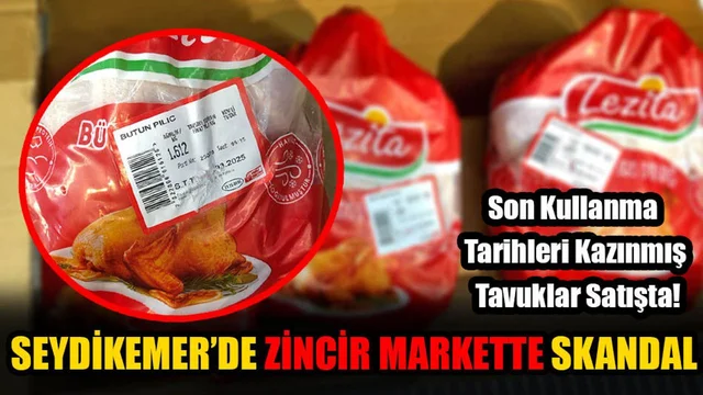 Seydikemer’de Zincir Markette Skandal