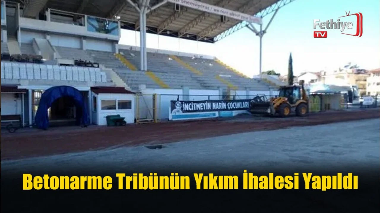 Betonarme Tribünün Yıkım İhalesi Yapıldı