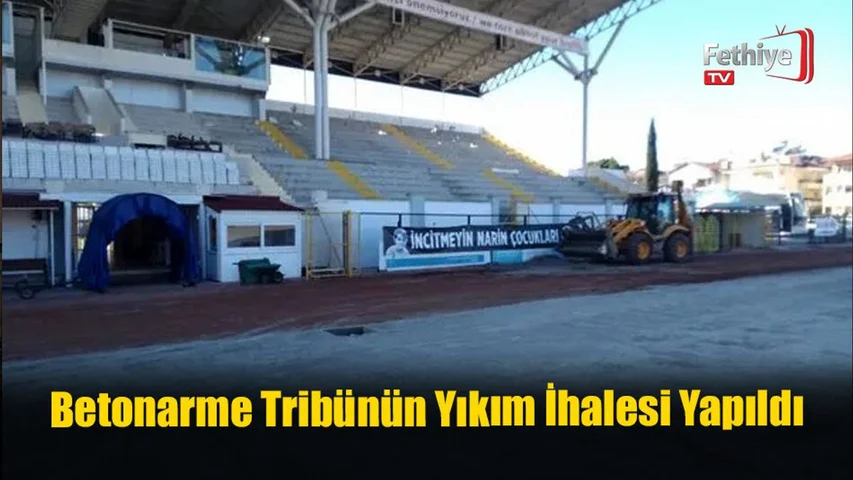 Betonarme Tribünün Yıkım İhalesi Yapıldı