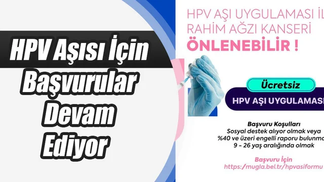 HPV Aşısı İçin Başvurular Devam Ediyor