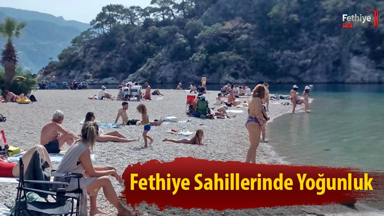 Fethiye Sahillerinde Yoğunluk