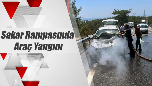 Sakar Rampasında Araç Yangını