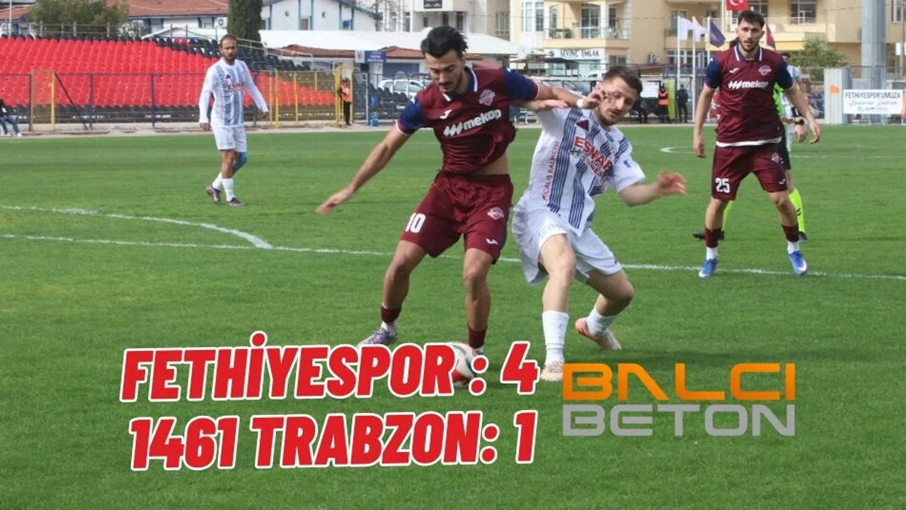 Fethiyespor Gol Oldu Yağdı 4-1