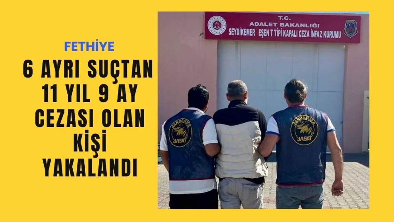11 Yıl 9 Ay Cezası Olan Kişi Yakalandı