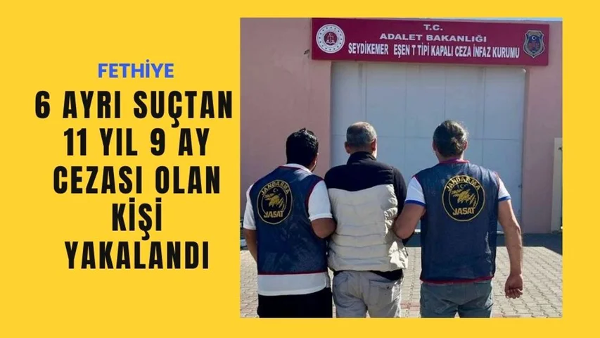 11 Yıl 9 Ay Cezası Olan Kişi Yakalandı
