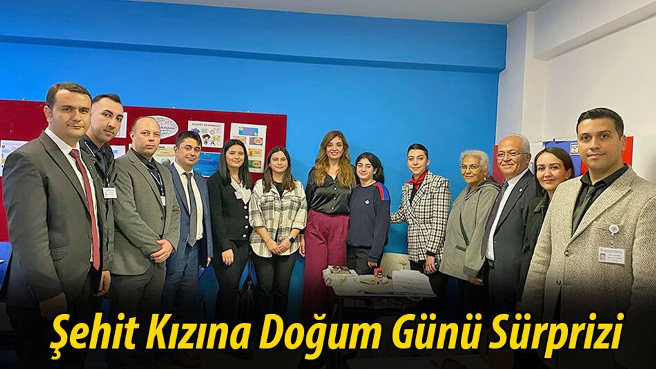 Şehit Kızına Doğum Günü Sürprizi